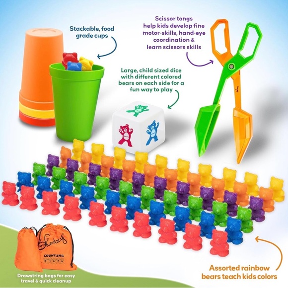 Rainbow Sorting Cups - Picture 3 of 6